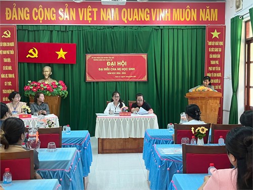 Trường Mầm non Thạnh An tổ chức Đại hội Cha mẹ học sinh cấp trường năm học 2024-2025