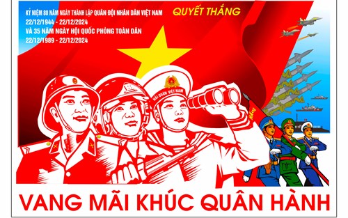 Kỷ niệm 80 năm Ngày thành lập Quân đội Nhân dân Việt Nam (22/12/1944 - 22/12/2024) và 35 năm Ngày hội Quốc phòng toàn dân (22/12/1989 - 22/12/2024)