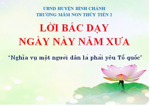 Lời Bác dạy ngày này năm xưa: “Nghĩa vụ một người dân là phải yêu Tổ quốc”