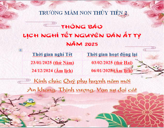 Thông báo treo cờ Tổ quốc và nghỉ Tết Nguyên đán Ất Tỵ năm 2025