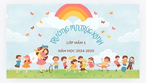 Trước thềm năm học mới
Con được cô hướng dẫn cách cầm bút tô màu
Con đã có nề nếp tốt ( vào vị trí ngồi, giữ im lặng trong giờ học, quan sát, lắng nghe) 
Lớp Mầm 1
GVCN : Cô Xuân, Cô Nga