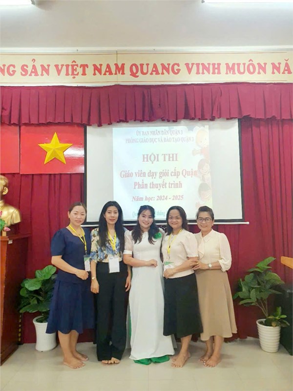 Hội thi   Giáo viên dạy giỏi bậc học Mầm non cấp Quận, Năm học 2024-2025 