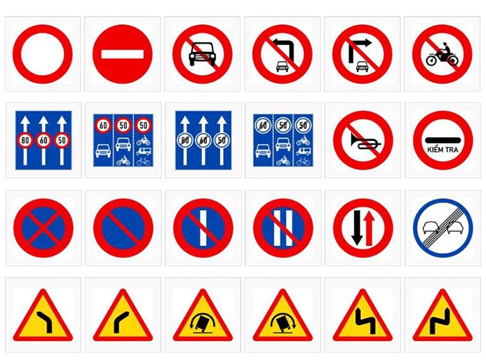 Nhận biết biển báo giao thông đường bộ