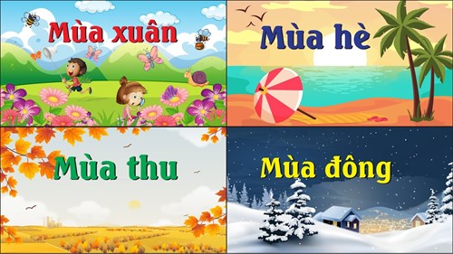 Nhận biết bốn mùa trong năm