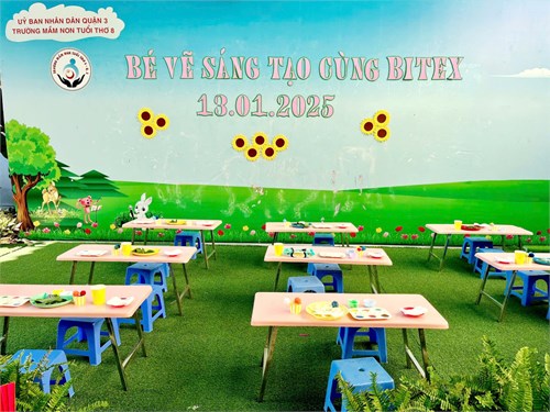Hội thi  BÉ VẼ SÁNG TẠO CÙNG BITEX CẤP TRƯỜNG - NĂM HỌC 2024-2025 