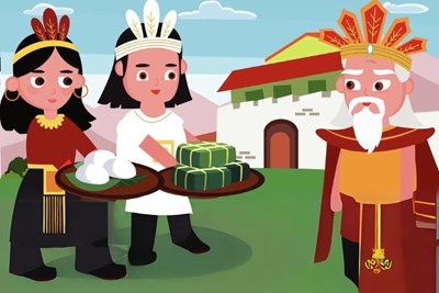 Truyện SỰ TÍCH BÁNH CHƯNG, BÁNH GIẦY