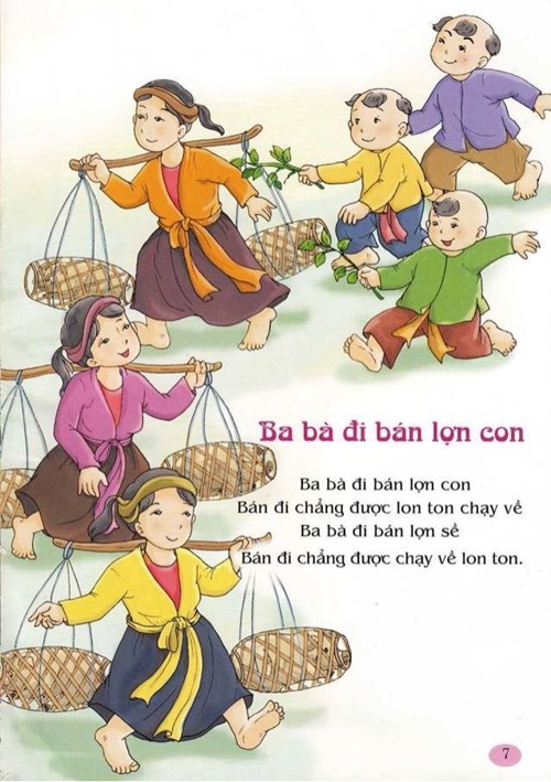 Đồng dao: Ba bà đi bán lợn con