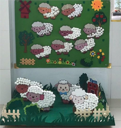 Tạo hình: chú cừu xinh xắn ( nhà trẻ 1)