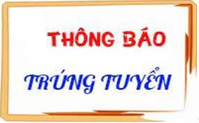 Thông báo danh sách trúng tuyển năm học 2024-2025