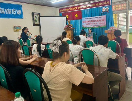 Trường Mầm non Xuân Thới Đông tổ chức Đại hội cha mẹ học sinh đầu năm học 2024-2025
