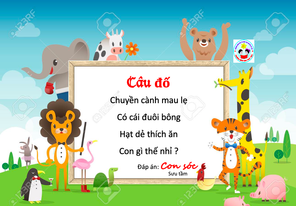Câu đố: Con sóc | Trường Mầm non Thủy Tiên