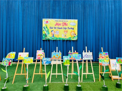 Hội thi Nét vẽ xanh cấp trường năm học 2023-2024