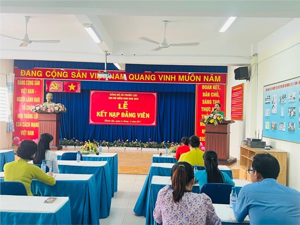 Lễ kết nạp Đảng tháng 12/2023