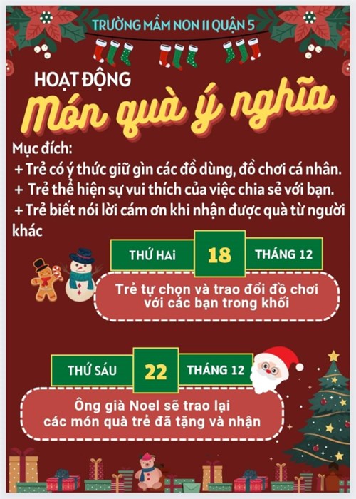 Hoạt động   món quà ý nghĩa 
