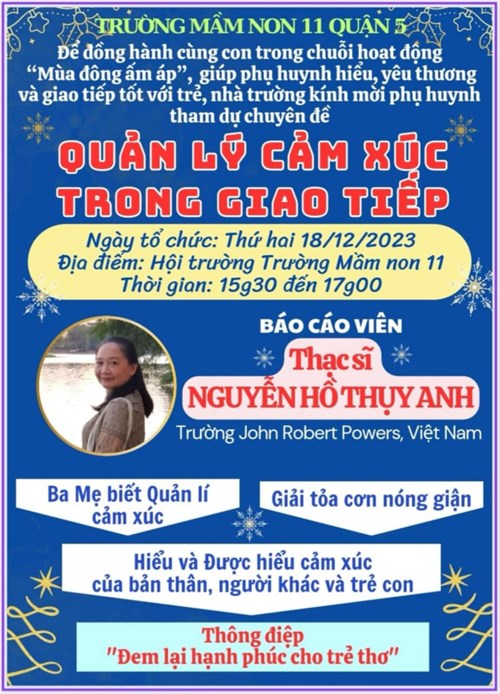 Chuyên đề :  quản lí cảm xúc trong giao tiếp 