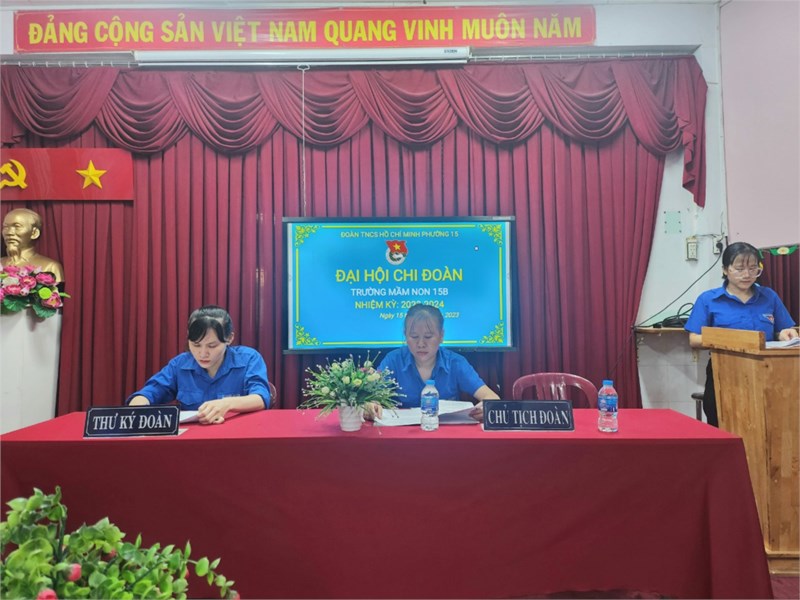 Đại hội chi đoàn trường năm học 2023- 2024