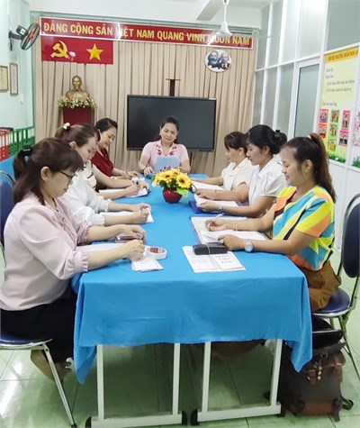 Hội đồng tự đánh giá trường Mầm non 15 thực hiện công tác Kiểm định chất lượng giáo dục
