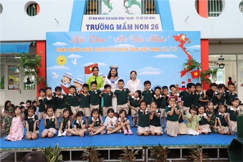 Hội thao  Bé vui khỏe  chào mừng ngày thành lập QĐND Việt Nam