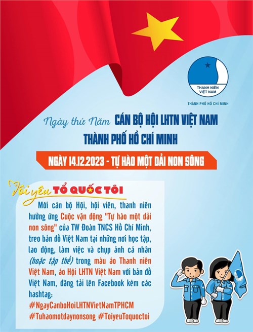 Hưởng ứng ngày cán bộ hội lhtn việt nam tp. hồ chí minh với chủ đề “tự hào một dải non sông” 🌟