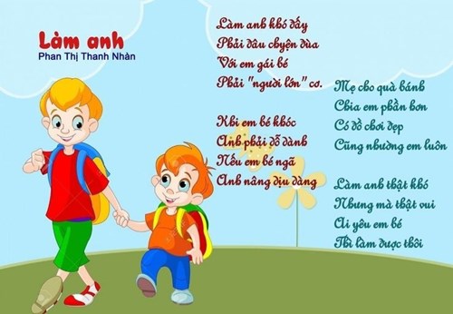 Bài thơ:  Làm anh 