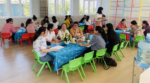 Trường mầm non An Khánh đón các trường dự chuyên môn liên trường Năm học: 2023-2024