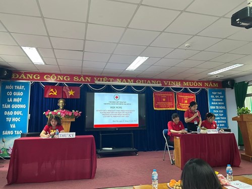 Ngày 22/12/2023, Chi hội Chữ thập đỏ trường Mầm non Bình Trị Đông đã tổ chức Hội nghị sơ kết giữa nhiệm kỳ thực hiện Nghị quyết Đại hội hội viên, nhiệm kỳ 2021-2026. Hội nghị đã diễn ra thành công tốt đẹp.