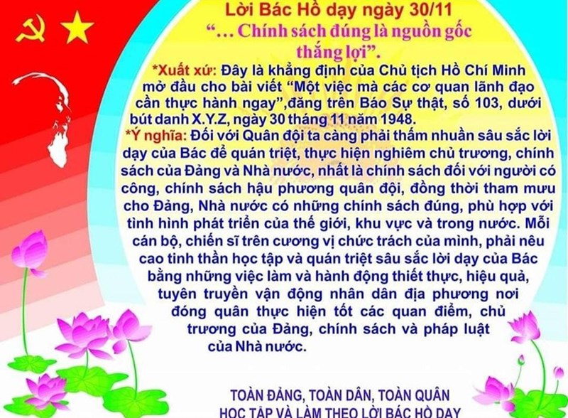Lời Bác Hồ dạy ngày này năm xưa: ngày 30/11/1948