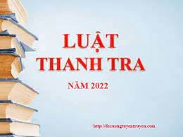 Luật Thanh tra số 11/2022/QH15