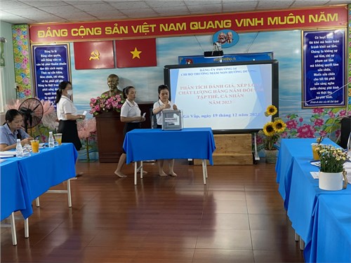 Họp Phân tích đánh giá, xếp loại chất lượng hằng năm đối với tập thể, cá nhân năm 2023.