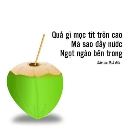 Một số câu đố về quả cho các bé