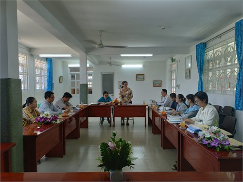 Đón đoàn kiểm tra công tác y tế học đường
