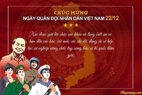 Chào mừng kỷ niệm 79 năm ngày thành lập quân đội nhân dân việt nam 22/12/1944-22/12/2023