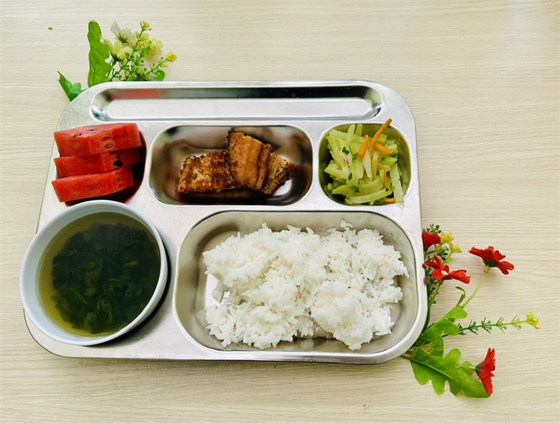 Thực đơn trưa Mẫu giáo thứ ba ngày 12/12/2023