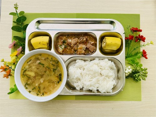 Thực đơn trưa Mẫu giáo thứ ba ngày 19/12/2023