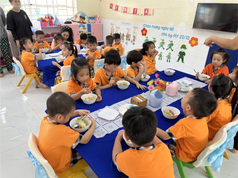 Thao Giảng Phối Hợp Với Phụ Huynh Trong Tổ Chức Giờ Ăn Cho Trẻ Lớp Chồi 1