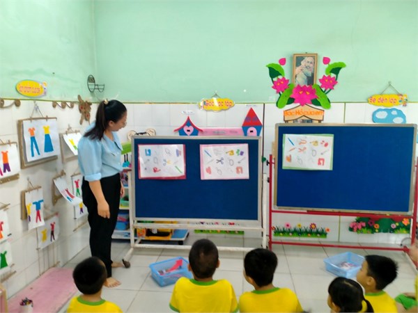 Hoạt động phát triển nhận thức- Đề tài: Bé tìm hiểu về nghề thợ may - Lớp 5-6 tuổi (Lá 5)- Giáo viên: Lương Thị Hồng Ngọc