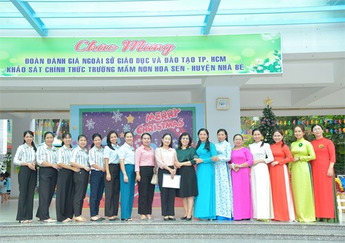 Đón đoàn khảo sát chính thức của Sở Giáo dục và Đào tạo thành phố Hồ Chí Minh về công tác Kiểm định chất lượng giáo dục