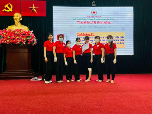 Hội thi sơ cấp cứu cấp Huyện dành cho Khối Mầm non năm học 2024-2025