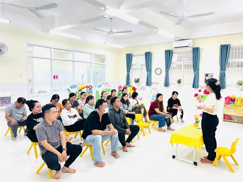 Trường Mầm non 2B tổ chức họp cha mẹ học sinh đầu năm học 2024 -2025