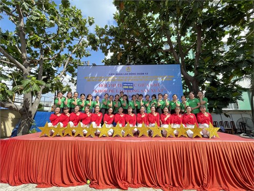 Hội thi thể dục giữ giờ   khỏe để lao động sản xuất 