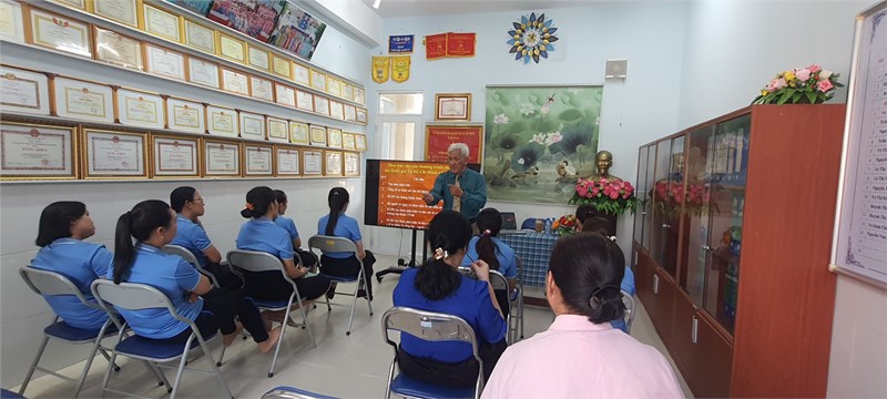 Trường Mầm non Họa Mi 2 tập huấn phòng chống bệnh lao vào ngày 28/02/2024.