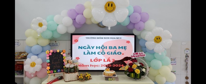 Ngày hội ba mẹ làm cô giáo - khối lá