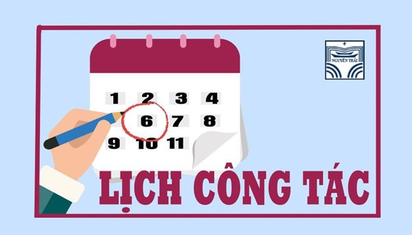 Lịch công tác tuần 25 (từ ngày 04/03/2024 - 08/03/2024)