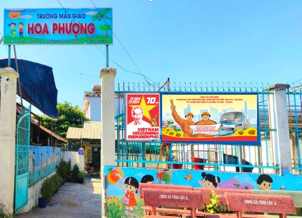 Công đoàn trường mẫu giáo hoa phượng tuyên truyền chào mừng về ngày giải phóng miền nam 30/4 và ngày quốc tế lao động 01/5 năm 2024
