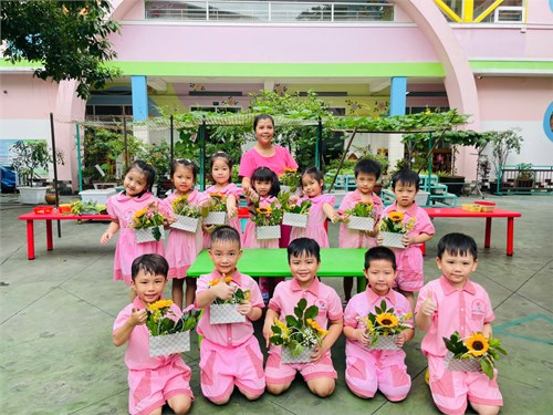 Lĩnh vực phát triển thẩm mỹ; 
Đề tài: Dạy trẻ cách cắm hoa; 
Lớp: 5-6 tuổi