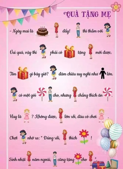 Truyện tranh tư duy cho trẻ  Quà tặng mẹ 