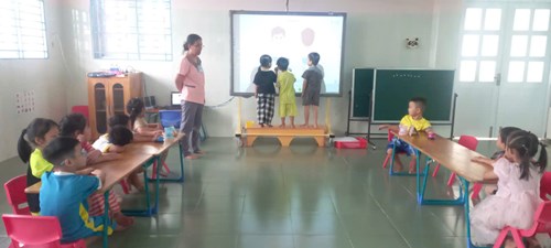 Hình ảnh hoạt động học lứa tuổi 5-6 tuổi (Lá 1)
