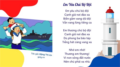Bài thơ_Em yêu chú bộ đội