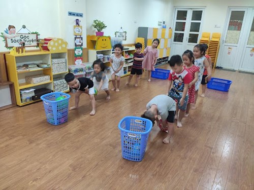 Chuyền bóng qua đầu qua chân
