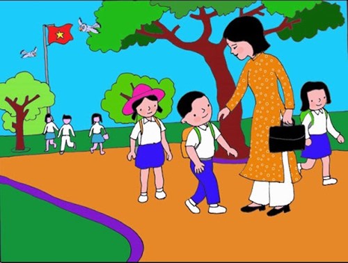 Thơ: Bé vào lớp 1- Lớp Lá1